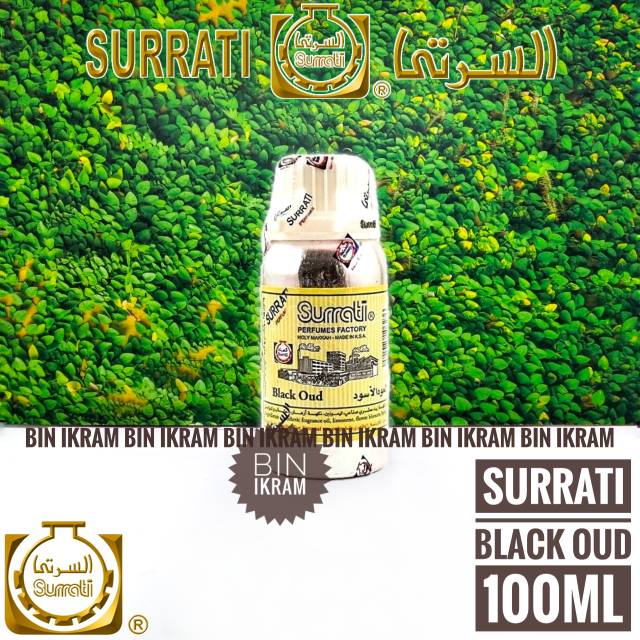 Parfum Arab Black Oud 100ml By Surrati Bibit Minyak Wangi Arab Original