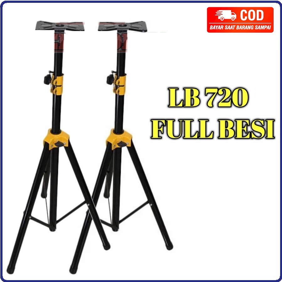 Stand Speaker LB 720 Full 100% besi Tripod Speaker 1SET Full Besi Kuat