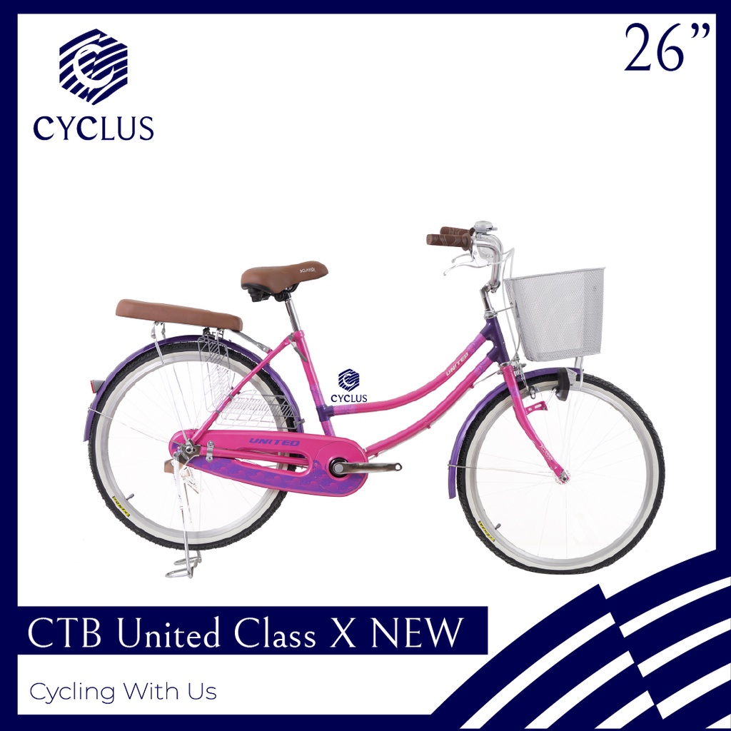[EKA JAAYA SEPEDA] Sepeda Mini United CTB Class X 26 Inch Keranjang Perempuan Dewasa