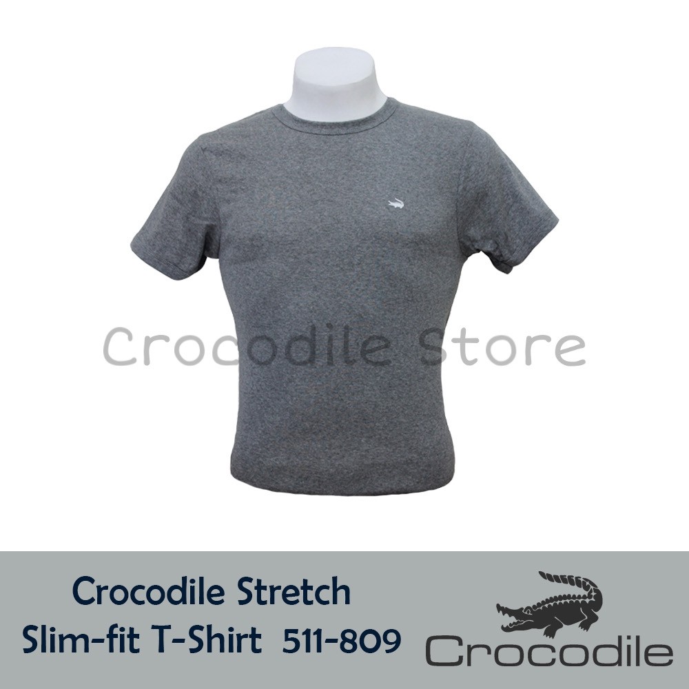 Kaos Oblong Polos Warna Slim Fit Crocodile 511-809