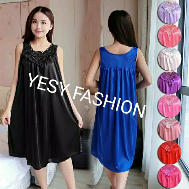 DASTER JUMBO SATIN BRUKAT ATAS IMPORT WANITA