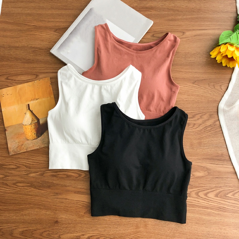 Murmerofficial B051 BRA SPORT YOGA TALI STRAP BAHAN TIPIS SPORTY TANK TOP MODEL CROP KOREA IMPORT