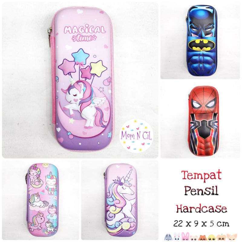

Tempat Pensil Crayon Organizer Pouch Smiggle Kecil Unicorn Spiderman Batman