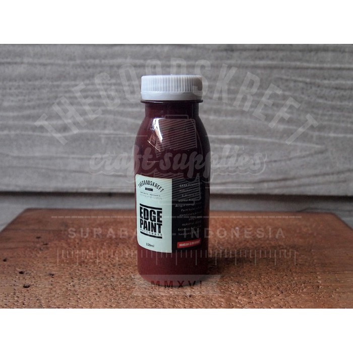 

Cat Pinggiran Kulit 100ml Coklat Tua / Edge Paint DarkBrown