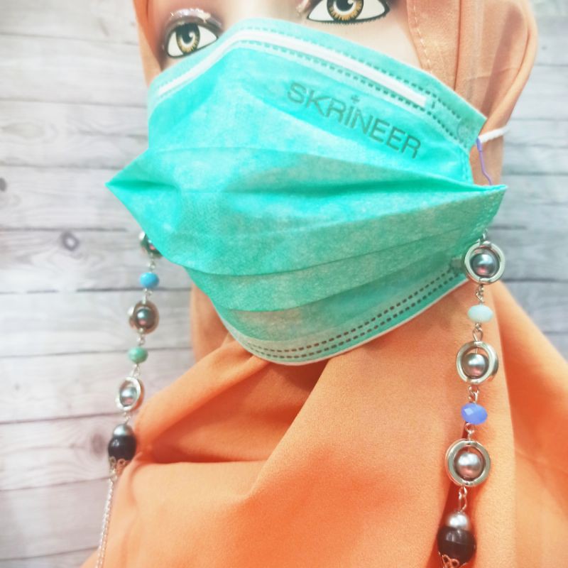 Kalung Masker/Strap Mask Nude/Strap Masker Murah/Tali Masker Hijab Murah/Gantungan Masker Murah