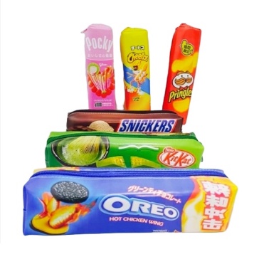 Kotak Pensil Tepak Pensil Lucu Motif Unik Tempat Pensil Murah-SNACK