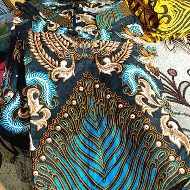 Terlaris Serut Genes Jelita Tunic Navbor Yelbor Whitbor Creambor Tunik Batik Modern Hrb030 D