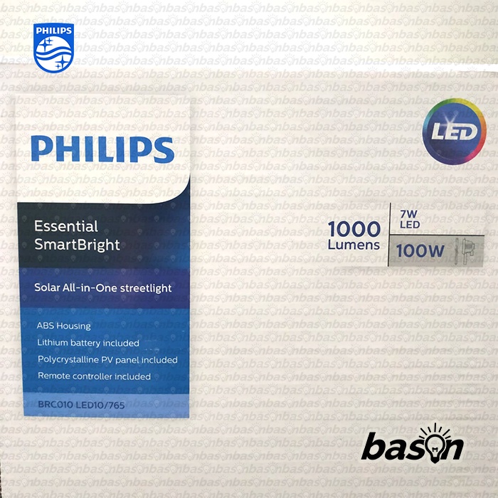 PHILIPS BRC010 LED10 1000lm Solar Street Light Lampu PJU Tenaga Surya