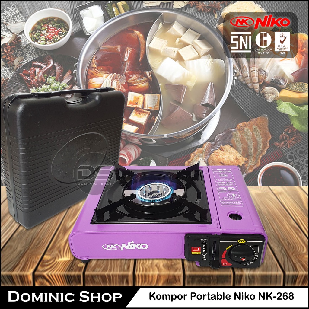 Kompor Portable Niko NK-268 / Kompor Gas / Kompor 1 tungku