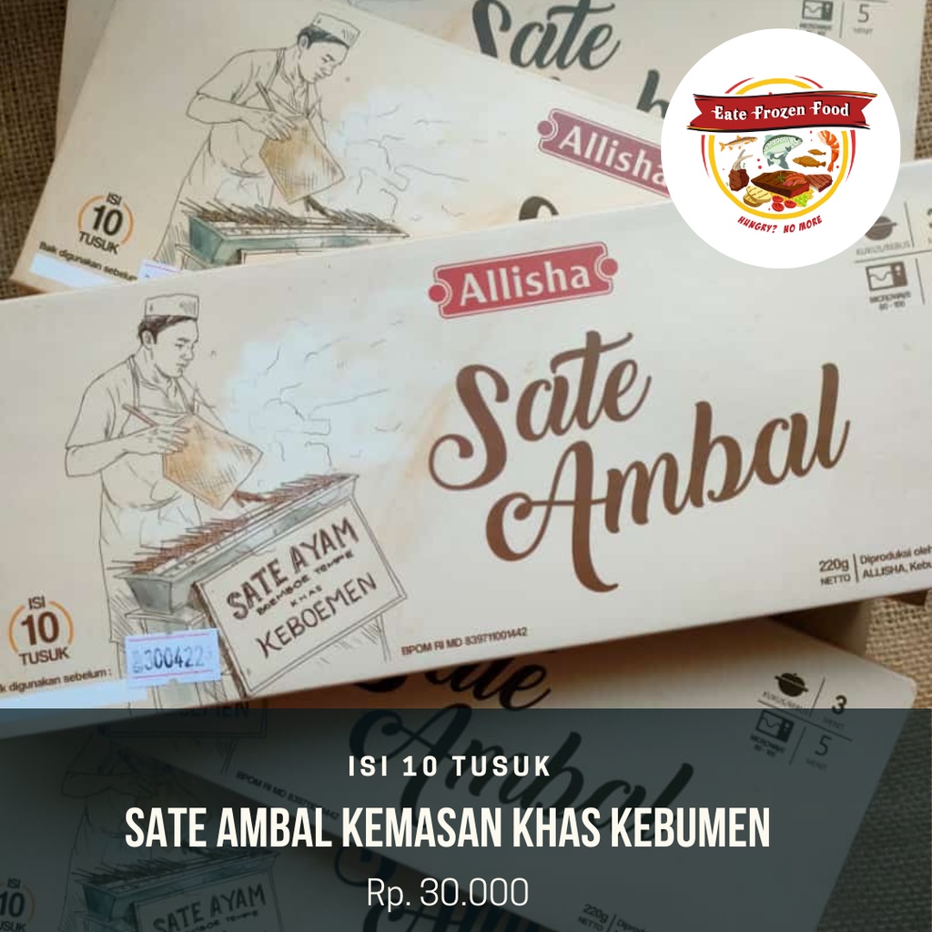 

Sate Ambal Kemasan Asli Kebumen