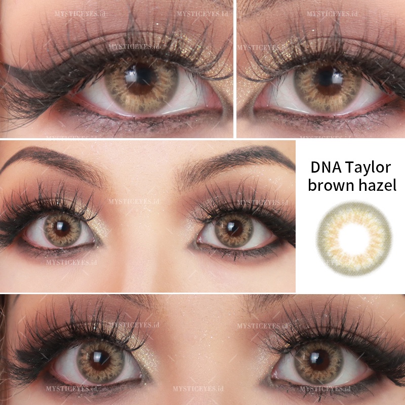 [✅COD] MYSTICEYES SOFTLENS DNA TAYLOR EYES SERI 14MM NORMAL &amp; MINUS -5.00S/D-8.00