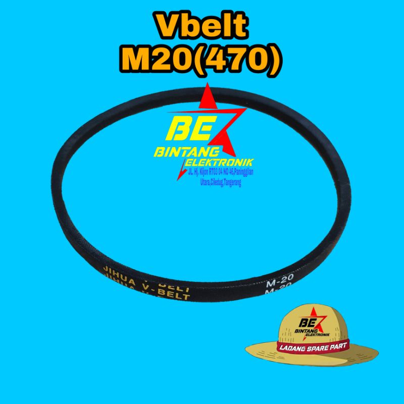 VBELT M20 V-BELT MESIN CUCI M-20 V BELT M 20 470 VAN BELT