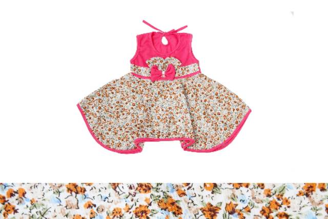 Dress Bayi Bunga2/Gaun Anak Perempuan/Terusan Bayi