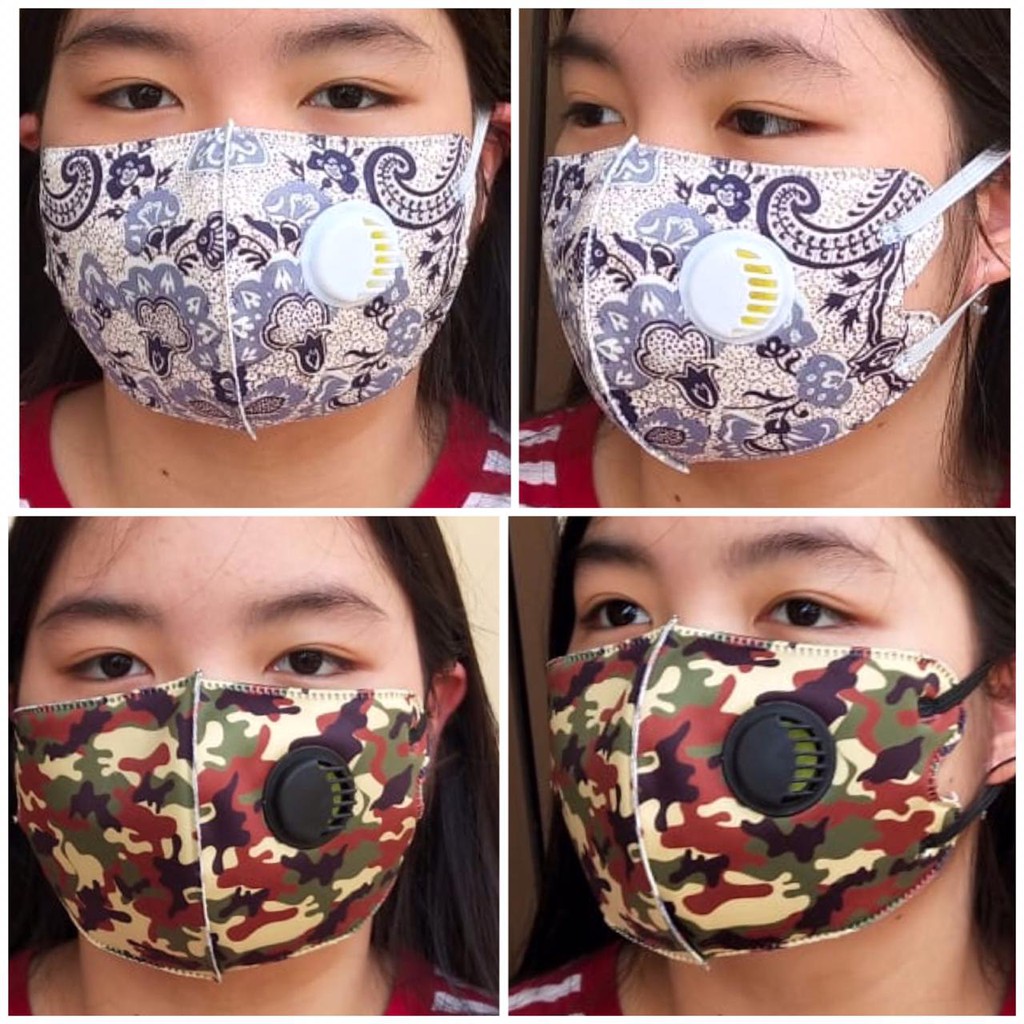 Masker Kain 4 Lapis Respirator  / Masker Respirator 4 Lapis Bisa Dicuci