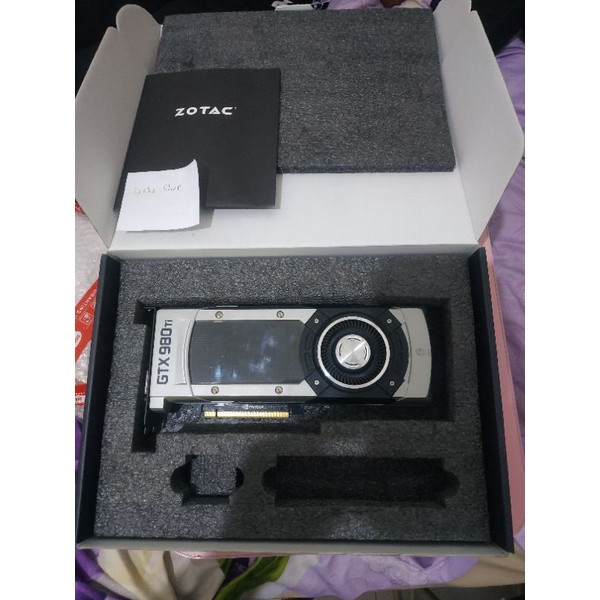 VGA Zotac GTX 980 TI founder edition (gtx 980ti, not 1060, not 1660, not 1070, not 1080, not 1650)