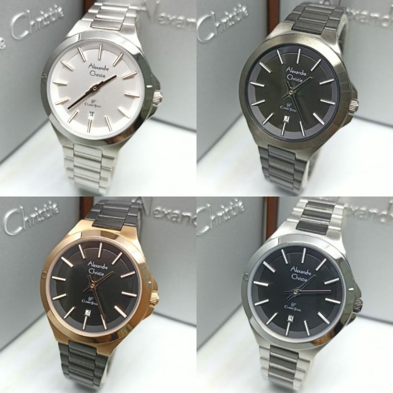Jam Tangan Wanita Alexandre Christie 8634 AC8634 AC 8634 Tali Besi / Stainless steel