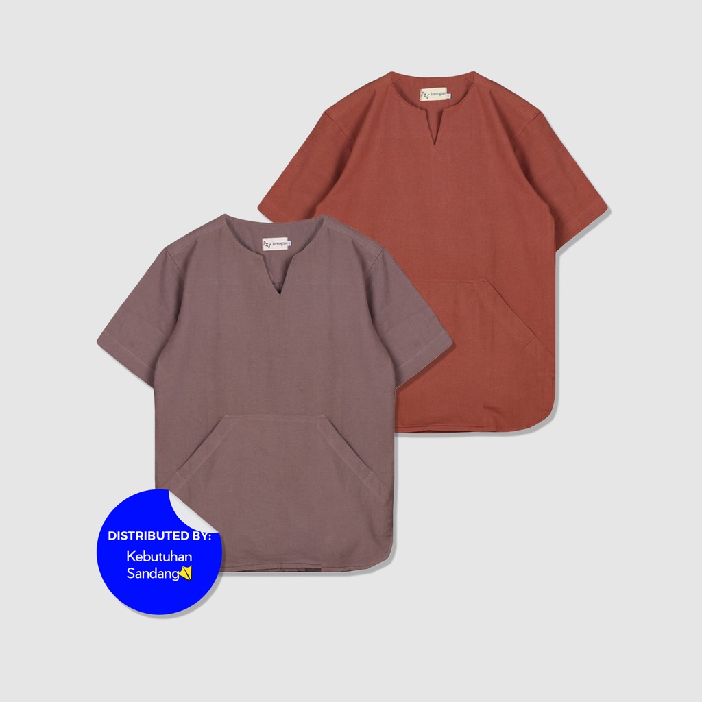 Relaxed Shirt Linen "Jiwana" by Invogue / Kemeja Linen / Kemeja Open Collar / Kemeja Santai