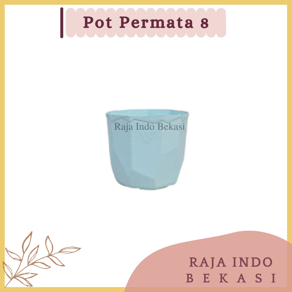 Lusinan Isi 12 Pcs Pot Permata 8CM Putih Pot 8 Cm Putih Pot Plastik Kaktus Mini Lucu Murah Grosir