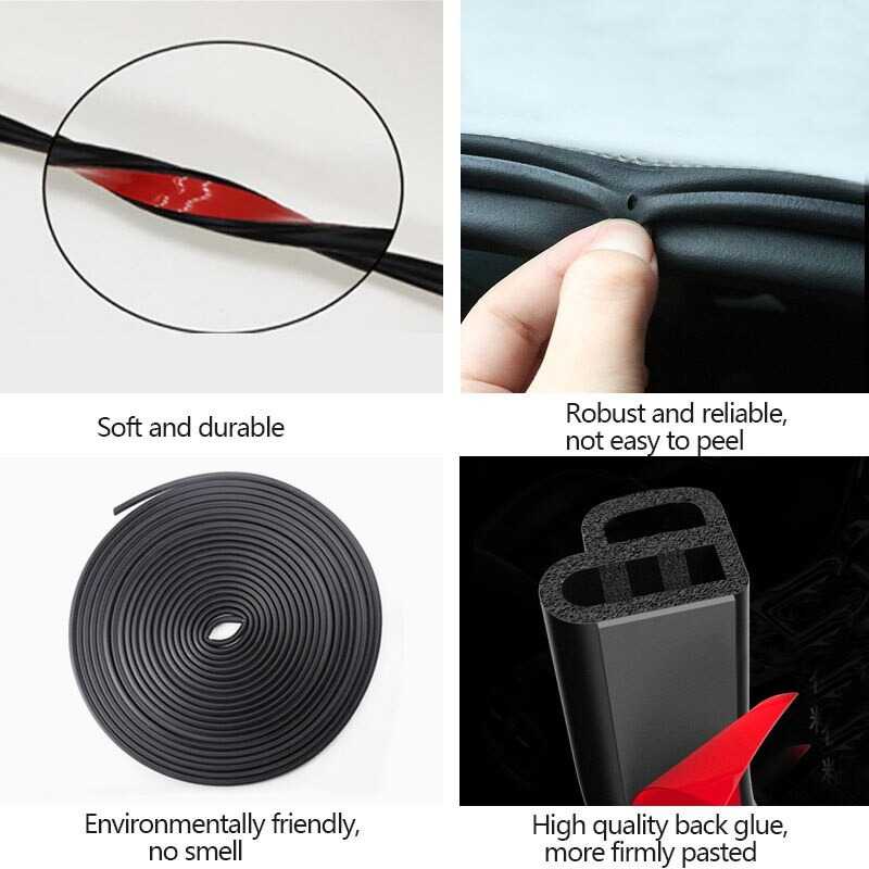 Rubber Strip Dekorasi Pintu Mobil Soundproof NP300