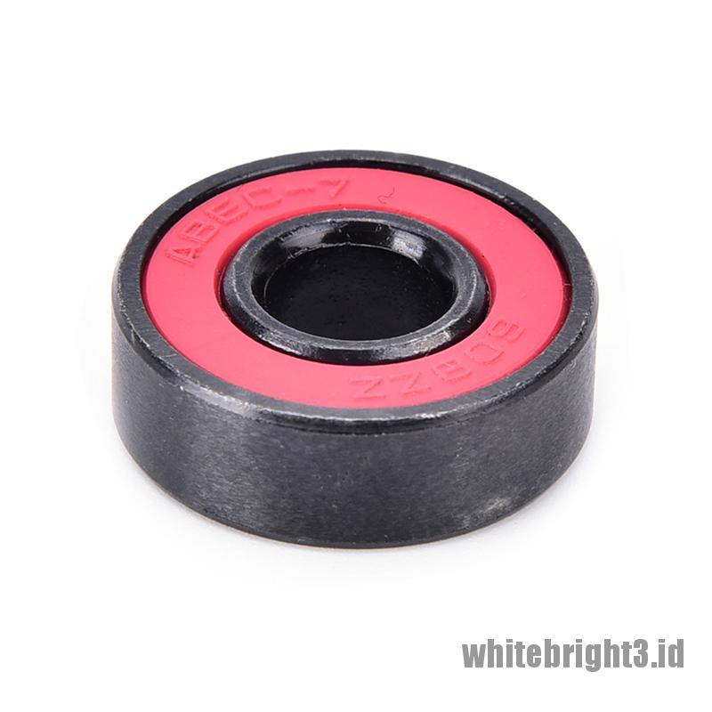 608rs Bola bearing Keramik Warna Putih Untuk Fidget spinner / skateboard / roller