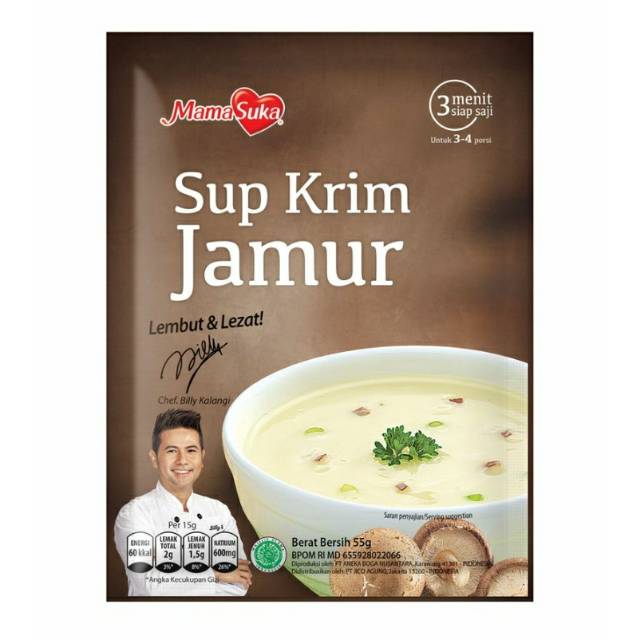 

Mamasuka Sup Krim Jamur / ayam / jagung 55Gr