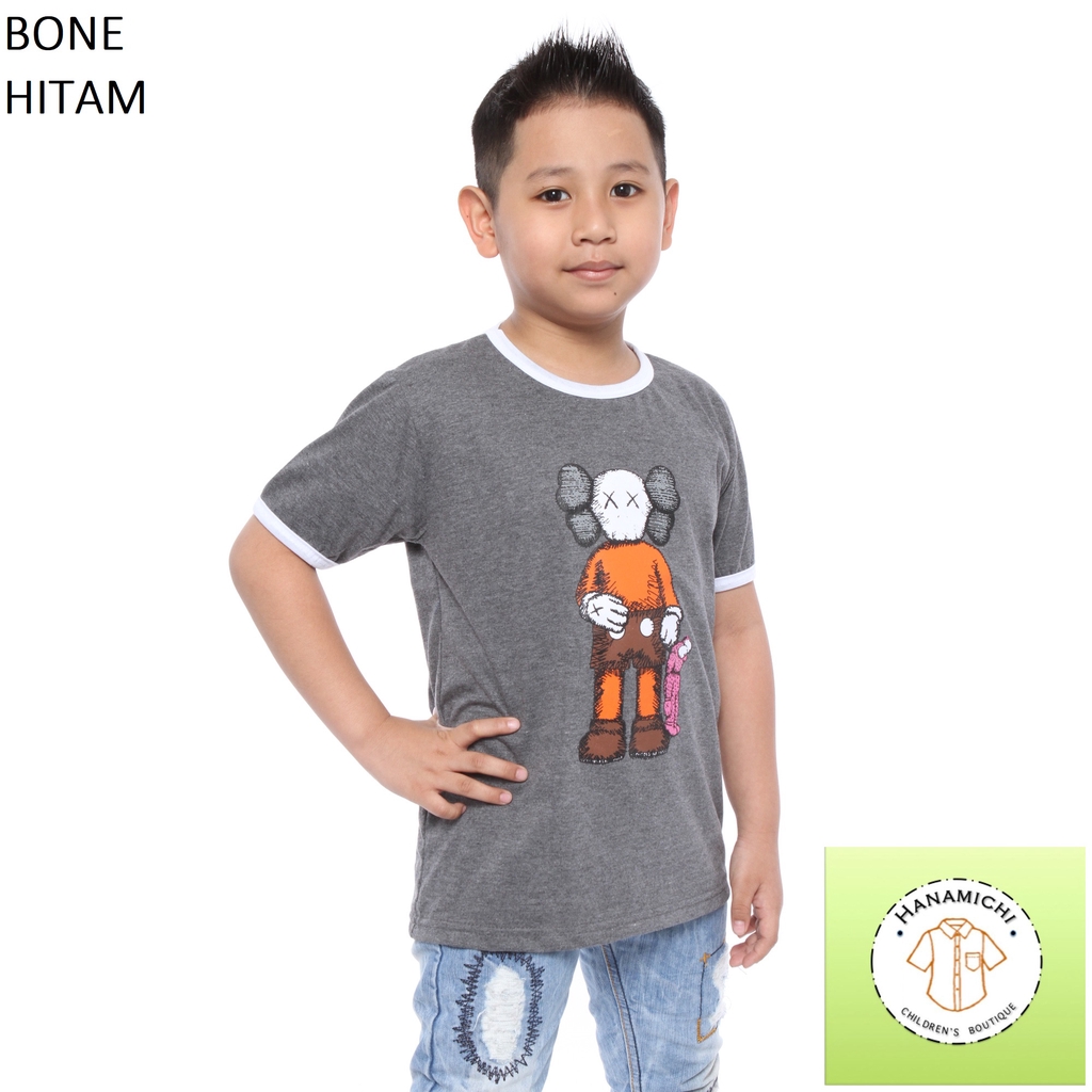 Hanamichi BONE Kaos Sablon Anak Bergambar Lengan Pendek