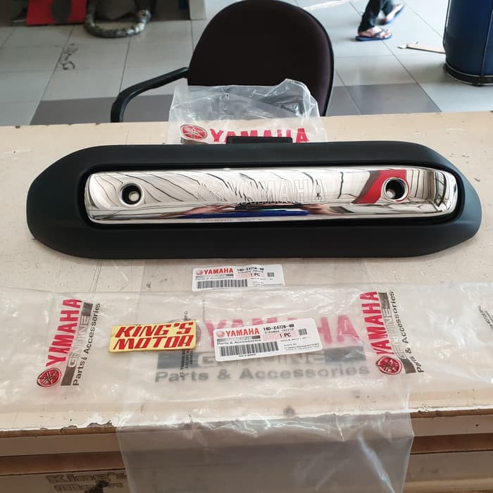 pelindung / tameng / cover knalpot mio soul, mio smile, fino karbu