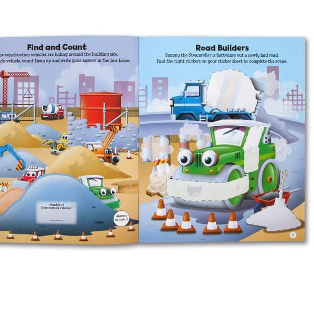 Hot - Igloo Books Big Building Site / Busy Little Farm / Cool Dinosaurs / Things That Go Sticker Pic