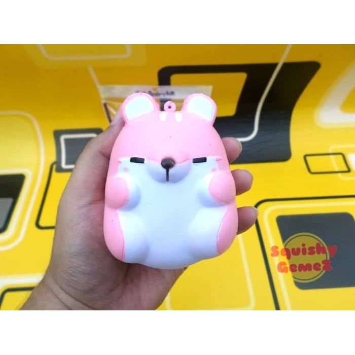 SQUISHY LEMBUT WANGI SLOW MURAH TERLARIS SLEEPING HAMSTER IBLOOM POM