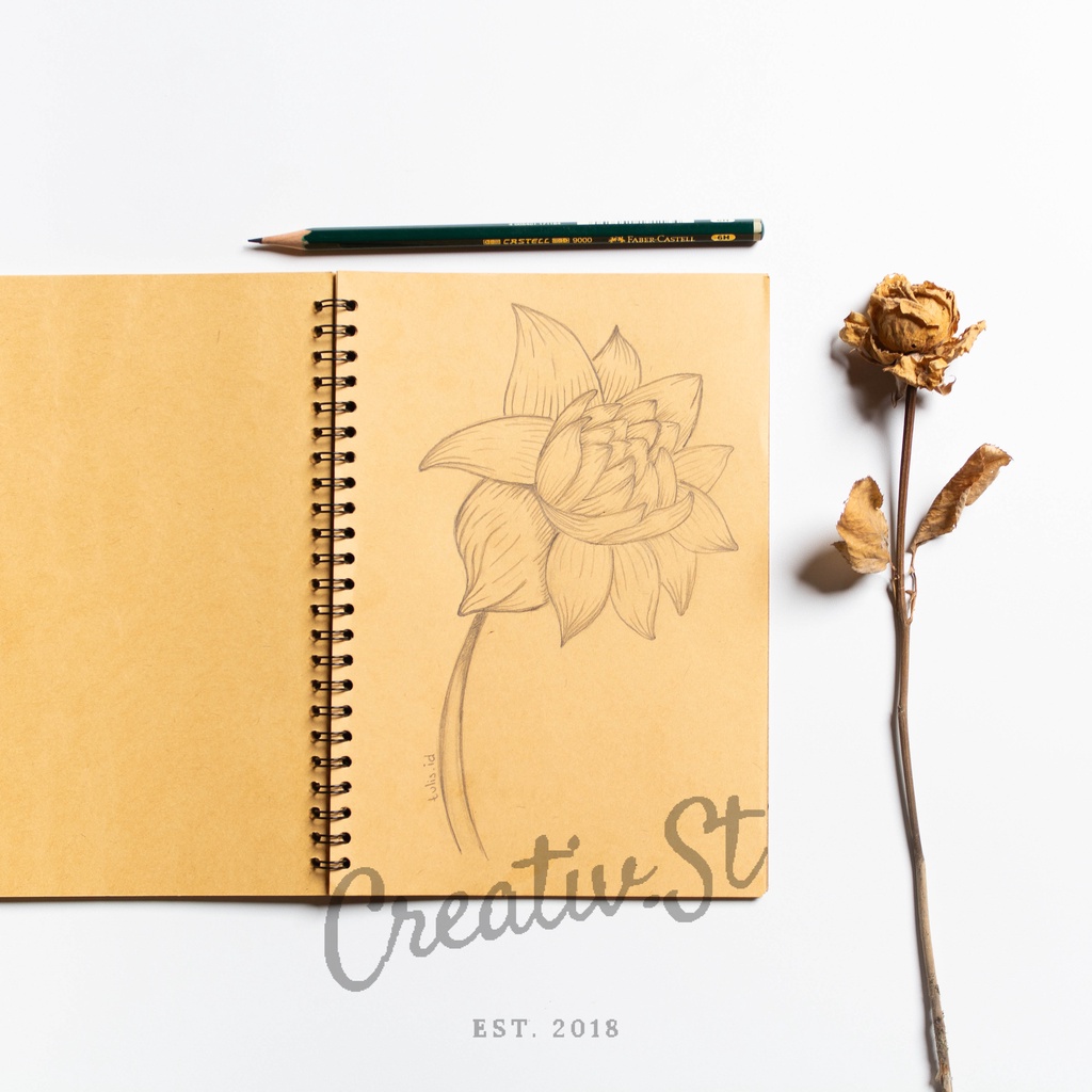 

[TULIS.ID] Basic Brown Paper Kraft Spiral Notebook A5 Blank Grid Dotted Buku Catatan