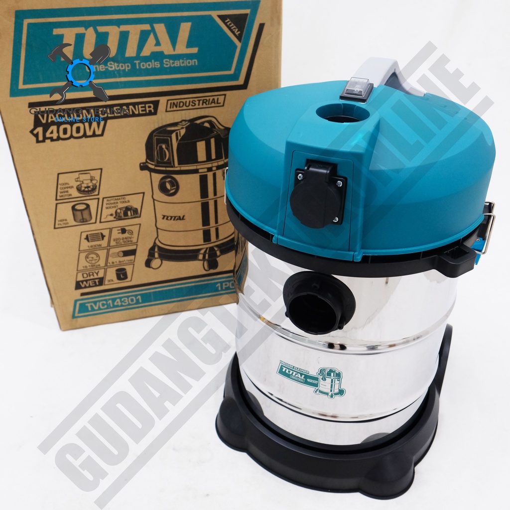 Vacuum Cleaner Total 30L TVC14301 Wet Dry Blow / Alat Penyedot Debu 30L Total TVC 14301