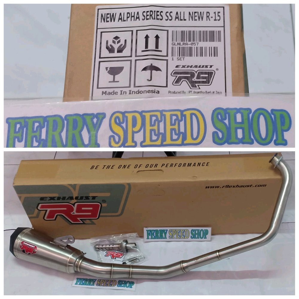 knalpot r9 alpha r15 new v3 knalpot racing r9 r15 new v3 knalpot r9
