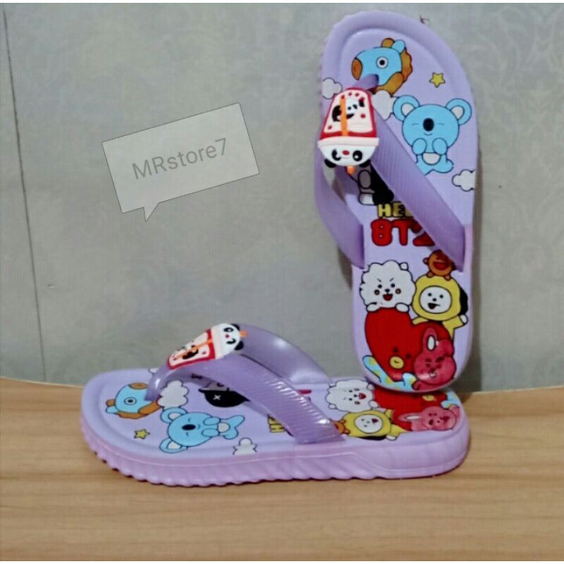 Sandal anak perempuan bts/Sandal anak cewek boba