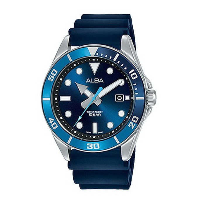 Alba Active AG8K17X1 "PEPSI" Jam Tangan Pria Rubber Strap