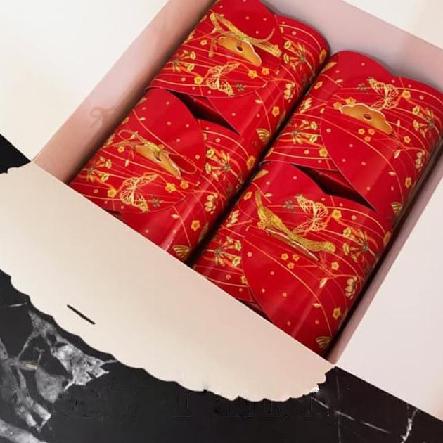 

YE Box / Packaging / Dus Mooncake 20x20x8,5 cm Red Flower (CB 202085 R)✽✯ (Stok Banyak)