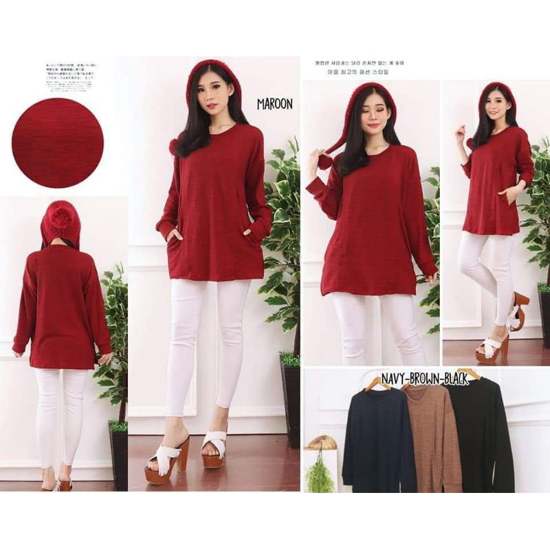 atasan knit busui