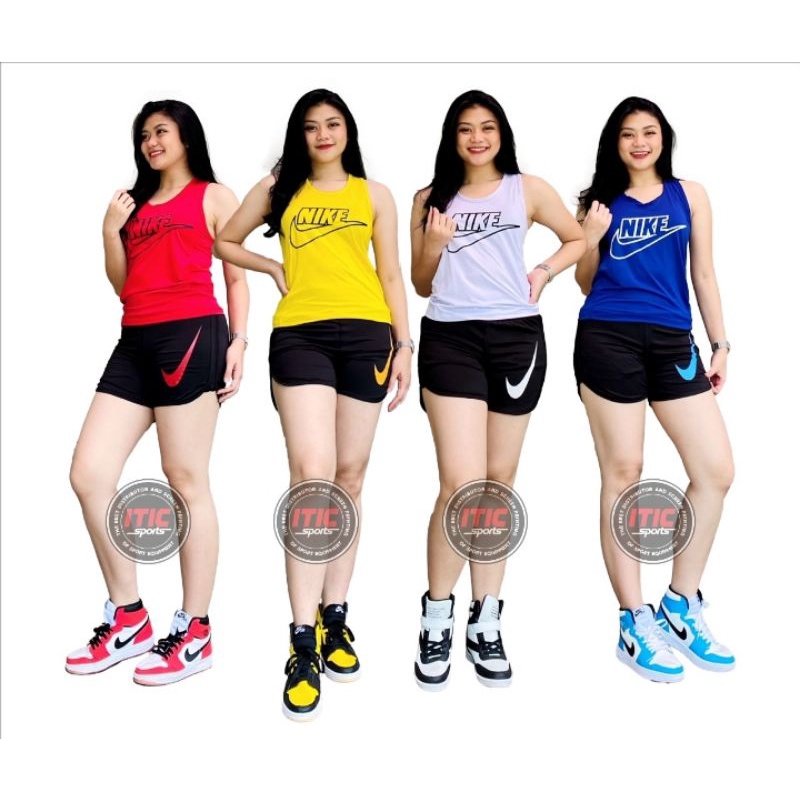 baju senam hotpan / setelan olahraga celana pendek/ setelan aerobic / setelan senam