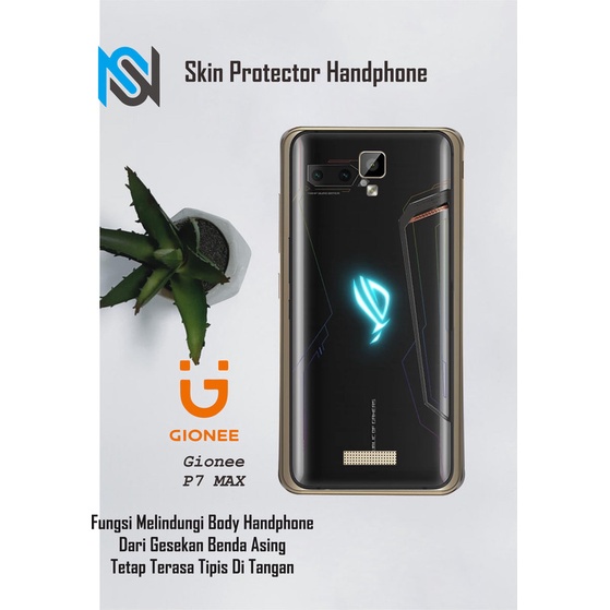 Isi 2pcs Garskin Hp Gionee P7 Max Motif Rog Free Custom Motif (Bisa COD)