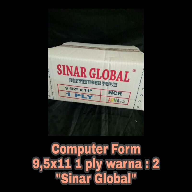 

Computer Form 9,5"x11" - 1 ply warna : 2 "Sinar Global