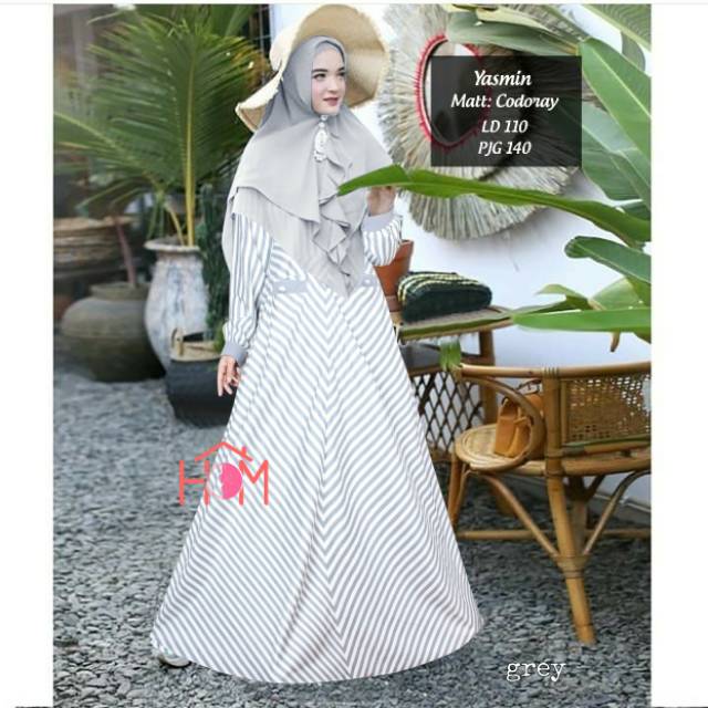 Gamis Set Khimar Yasmin Syari By HOM.Coll