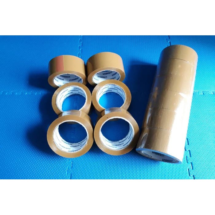 

SUPER PROMO!!! Lakban Coklat 2" Inch x 100Y unibell lakban Unibell isolasi satuan