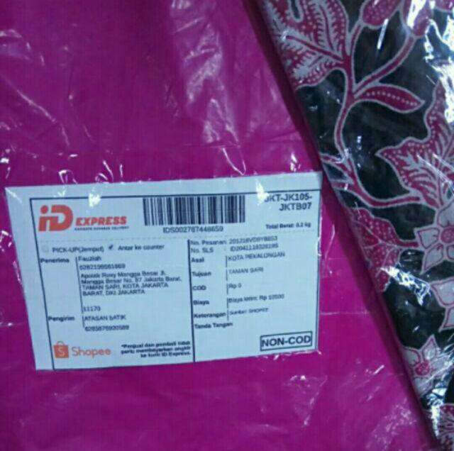 Atasan Batik Wanita Motif Tapak Kebo Pink Khas Baduy Banten - Merah Muda, Xxl Y58 Best Seller