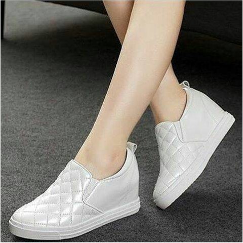 {STOK TERBATAS} WEDGES SLIP ON OP08 PUTIH