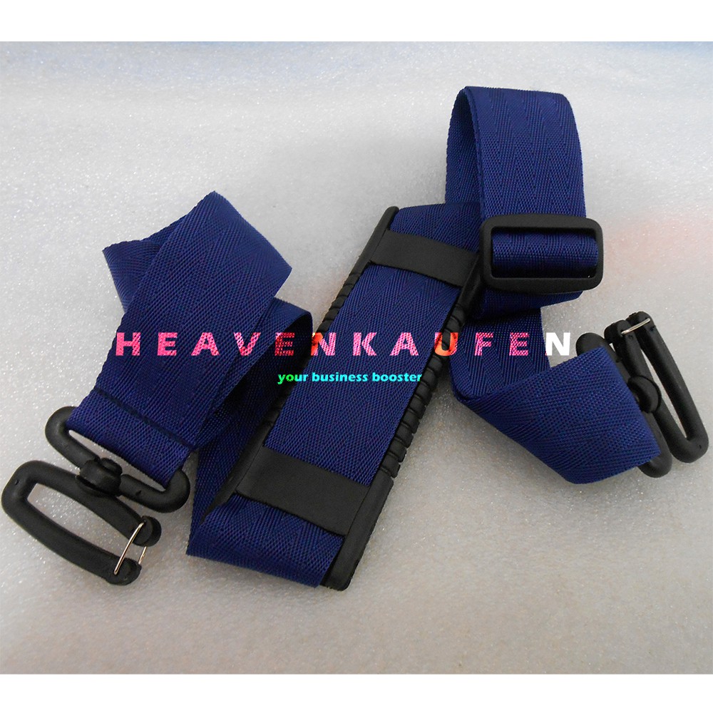 Tali Selempang Strap Tas Pria Biru Navy Dongker Lebar 3,8 cm Kait Model Huruf S