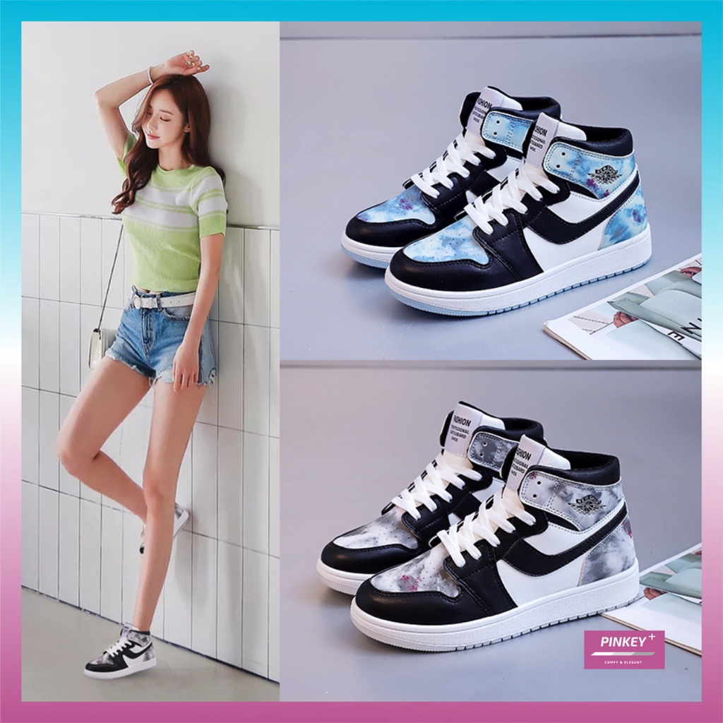 ✅PINKEY P054 Sepatu Sneakers Wanita Korea Fashion Import Sport Shoes Casual Original