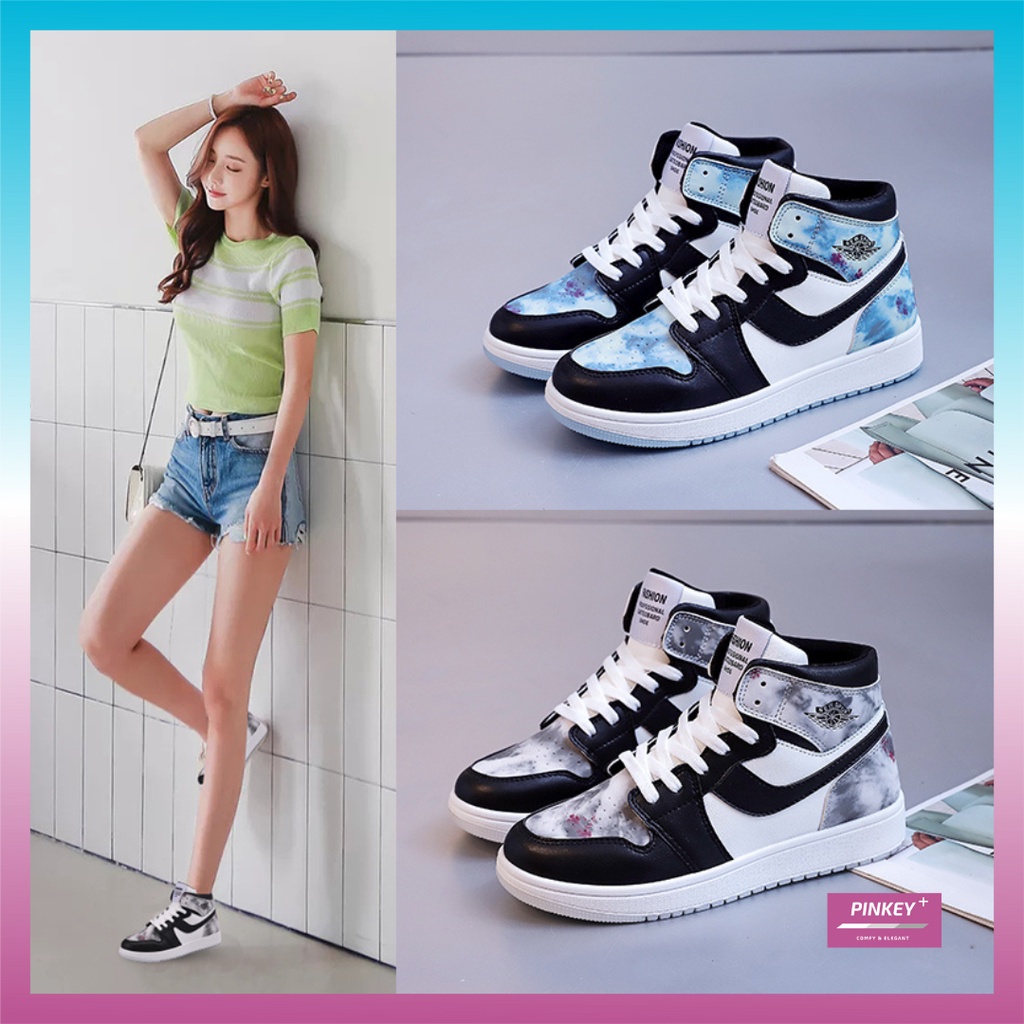 ✅PINKEY P054 Sepatu Sneakers Wanita Korea Fashion Import Sport Shoes Casual Original