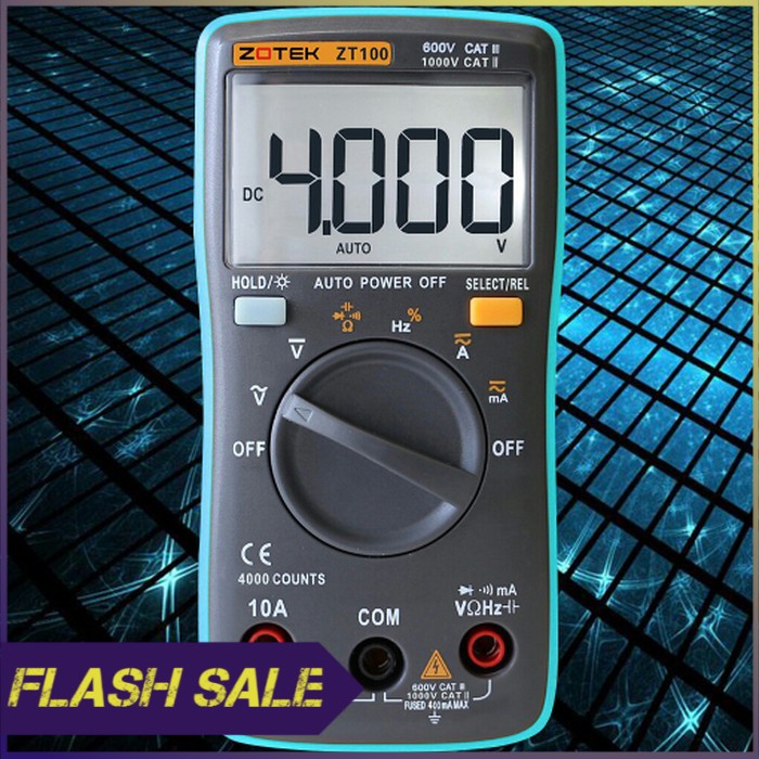 Auto Range Digital Multimeter Zotek ZT100 Multi Meter