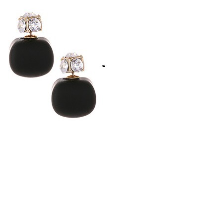 LRC Anting Tusuk Fashion Square Shape Decorated Earrings E614XX