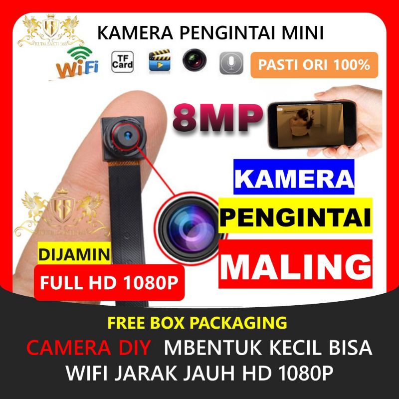 Mini Spy Camera 8MP Wireless 1080P 4K Full HD P2P ORIGINAL - SPY CAM KECIL WIRELESS