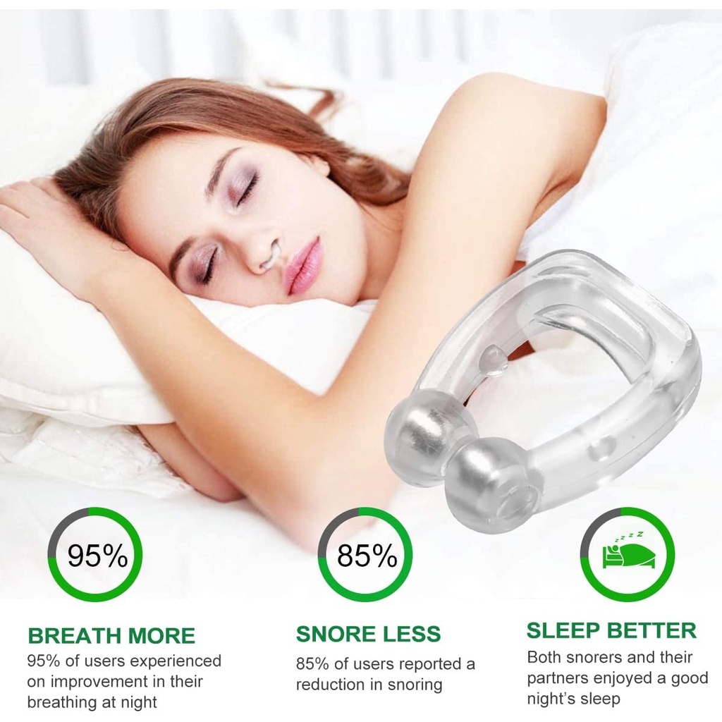 Snore Stopper Nose Clip With Magnetic Alat Anti Ngorok Anti Dengkur Original